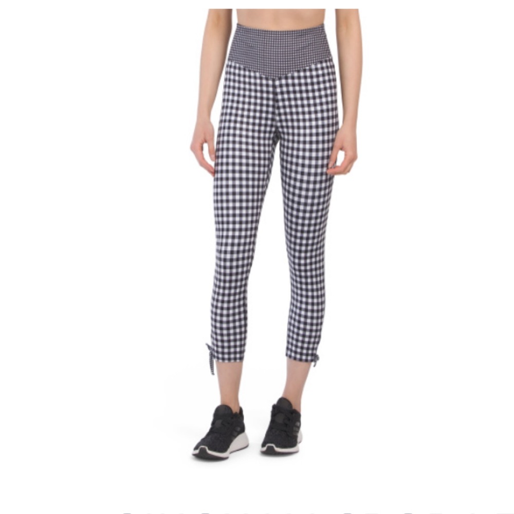 GINGHAM CROP LEGGING